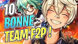 10 BONNE TEAM F2P DIFFÉRENTES À JOUER SUR GENSHIN IMPACT