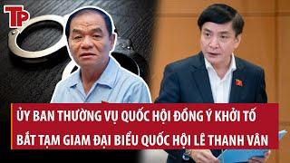 Vì sao Ủy ban Thường vụ Quốc hội đồng ý khởi tố, bắt tạm giam đại biểu Quốc hội Lê Thanh Vân?