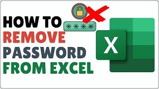 How to Remove Excel Workbook Password | Remove Password from Excel Spreadsheet