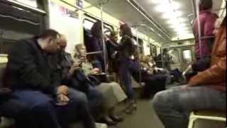 Ticket purchase and subway ride in Moscow, Russia part 1 of 2