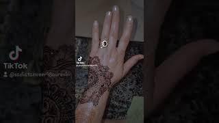 mehndi design by sadia || simple and easy henna design for back hands #ytshort