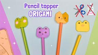 Origami Paper Cat, Frog & Bear | Paper Penciltopper