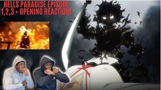 ANIME OF THE YEAR?!! HELLS PARADISE EPISODE 1,2,3 + OPENING REACTION!!