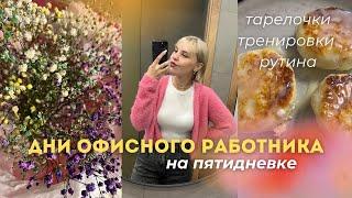 дни офисного работника на пятидневке | тарелочки, рутина, атомные привычки