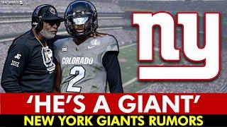  Deion Sanders CONFIRMS Giants Will Draft Shedeur Sanders #1 Overall | New York Giants Rumors