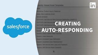 Salesforce Tutorial - Setting up an auto-respoder