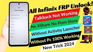 All Infinix Frp Unlock/Bypass Google Account Latest Security 2024 Android 13/12 (X6525) Without Pc