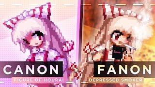 Mokou Fanon vs. Canon - [ Touhou Sprite Animation ]