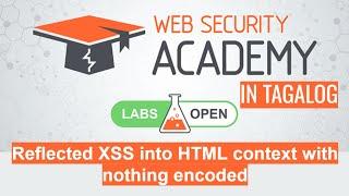 Reflected XSS into HTML context with nothing encoded | Portswigger Academy