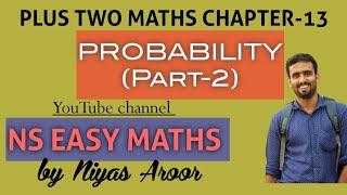 PLUS TWO MATHS   PROBABILITY REVISION (Part-2)