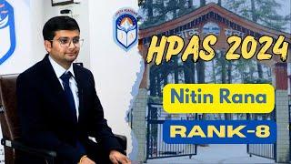 HPAS RESULT RANK-8 NITIN RANA MOCK INTERVIEW #joktaacademy #hpnews #dharamshala #chambanews #live