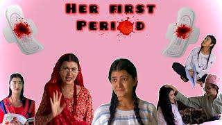 Her first period🩸 || Social Issue || Prisma-Princy Khatiwada ||Twinnygirls