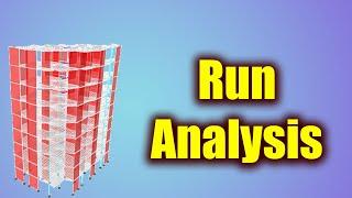 ETABS Tutorial: Run Analysis  - Step 13