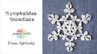 Nymphidalia Crocheted Snowflake Tutorial - Right Handed