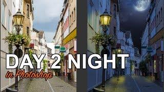 How to turn DAY into NIGHT in Photoshop in 3 easy steps