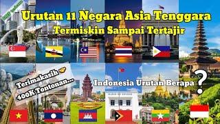 Urutan 11 Negara Asia Tenggara Termiskin Sampai Terkaya | Indonesia Urutan berapa?