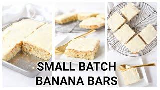 Small Batch Banana Bars for Two