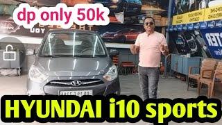 Hyundai i10 sports at only  50k down payment #usedcarinodisha #secondhandcarinbhubaneswar #car