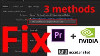 How to fix Premiere Pro not using GPU acceleration // How to enable GPU acceleration premiere pro