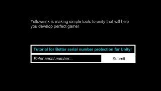 Better serial number protection for Unity - install guide