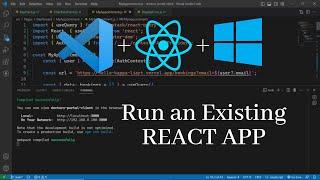 How To Run Existing React App in Visual Studio Code | Run Your Existing React Website in VS Code