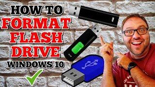 How to Format a Flash Drive Windows 10 | USB Thumb Drive | FAT32