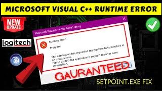 Microsoft visual C++ Runtime Error This application has requested the runtime to terminate Fix