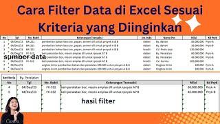 Cara Filter Data di Excel | Cara Filter Data di Excel Dengan Cepat