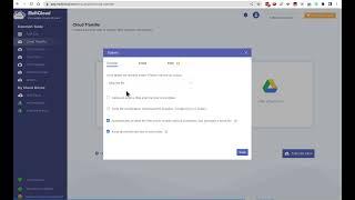 MultCloud demo transfer files from Google Drive