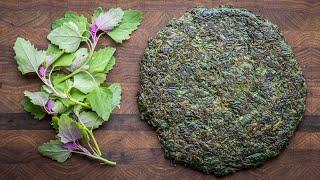 Wild Spinach Cake (with Lambs Quarters)