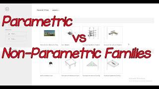 Parametric vs Non-Parametric Families in Revit