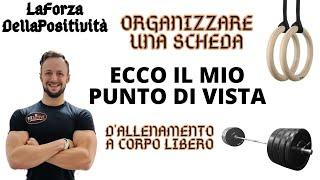 COME ORGANIZZARE UN'ALLENAMENTO A CORPO LIBERO