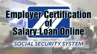 Employer Certification of Employee Salary Loan Application Online Paano nila ito ginagawa?