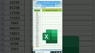 How to Number Convert in Word||Advance Excel  ||#shorts #excel #exceltips #computer #education