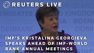 LIVE: International Monetary Fund's managing director Kristalina Georgieva speaks ahead of IMF-Wo…