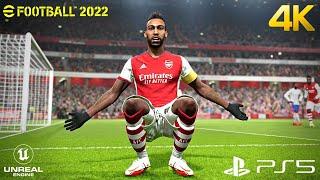 eFootball PES 2022 - Arsenal vs. Manchester United - Full Match PS5 Next Gen Gameplay | 4K