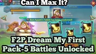 My First Pack-5 Familiar Battles Unlocked F2P Account || Lords Mobile