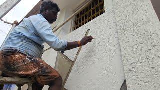 Wall putty design applying Of plastering Wall Construction Easy and fastest way Accurately