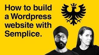 How to build a Wordpress website with Semplice