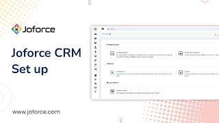 Joforce CRM- Set up