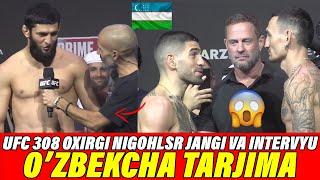 UFC 308 OXIRGI NIGOHLAR JANGI VA INTERVYU: MAKS-TOPURIYA, HAMZAT-UITAKKER! O'ZBEKCHA!