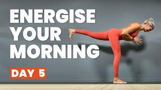 20 Minute Energising Morning Yoga - 21 days of free live online yoga classes - (Day 5)