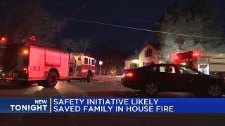 Safety initiative likely saved family in house fire