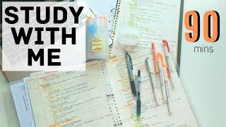 STUDY WITH ME | 90 Minutes | No Music No Sound | How to be MOTIVATED & PRODUCTIVE | 1 |StudyWithKiki