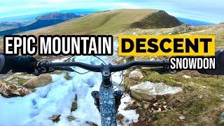 MOUNTAIN BIKING DOWN SNOWDON - THE RANGERS PATH