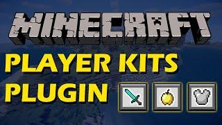 Fully customizable kits in a GUI in Minecraft with Player Kits Plugin