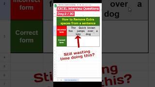 Excel Interview question Day 2/30 #excel #exceltips #excelformula #exceltricks #trend #trending