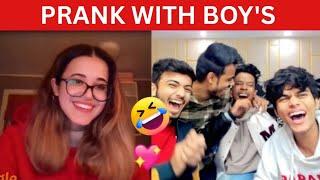 Omegle prank with boy's  #omegle #monkey