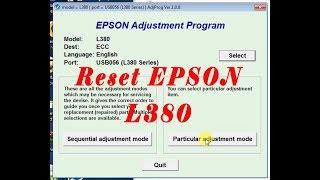 Epson L380 reset by Technical Deoji