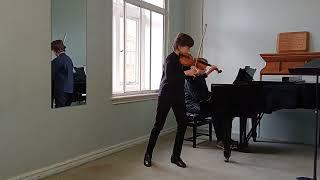 P. Tchaikovsky violin concerto, complete 1,2,3 mov. piano rehearsal, Misha Andreev, 12